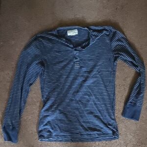 Denim & Supply Ralph Lauren Blue Long Sleeve Tee Medium